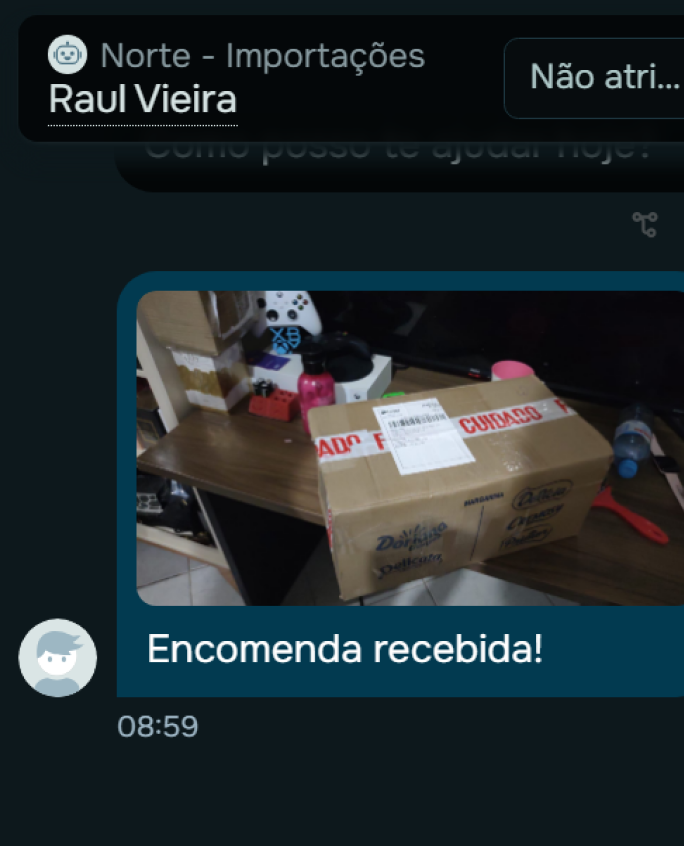 Print de depoimento de cliente Norte